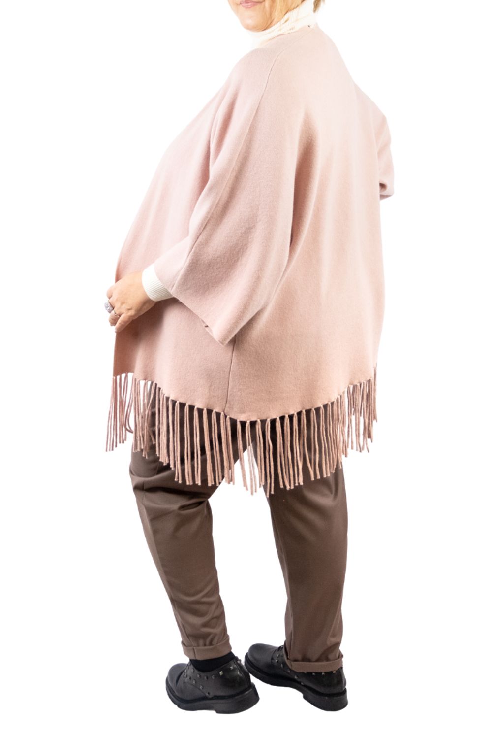 MYASTREET - CAPE WITH FRINGES - Art. M9108